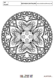 Mandala boyama sayfaları